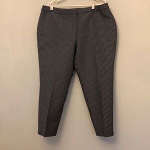 RSVP by Talbots black white pants with a gold shimmer Size 18WP NWT